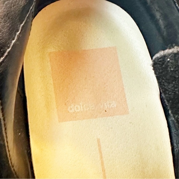 Dolce Vita Saira Suede Double Zip Stacked Heel Ankle Booties Black Size 8.5 - Picture 7 of 7